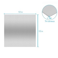 Scratch-Resistant Stainless Steel Sheets – 1 Pack