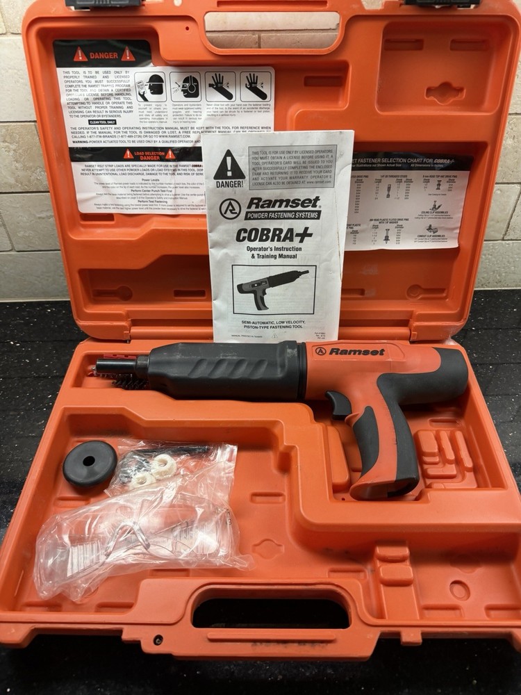 Ramset Cobra+ Plus 0.27 Caliber Semi-Automatic Powder-Actuated Tool Excellent !!