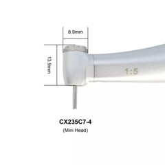 COXO Dental 1:5 Electric Handpiece Mini Contra Angle High Speed CX235C7-4 NSK