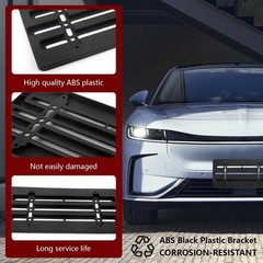 Universal License Plate Mounting Kit,No Drill Front & Rear Bracket Holder wit…