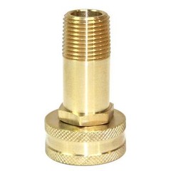 (1) 3/4″ GHT Female x 3/8″ Male NPT Hose Swivel Fitting – FGF106