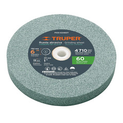 Silicon Carbide Grinding Wheel for Bench Grinder, 6-Inch OD X 3/4-Inch Thick, 1-