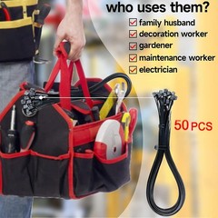 18 Inch Black Zip Ties Heavy Duty 50 PACK, 250 LBS Ultra Exclusive Strong Plasti