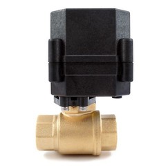 3/8″ NPT Motorized Ball Valve Body 9, 12V to 24V AC / DC 3-wire Brass FKM/PTFE