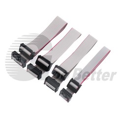 IDC Header Jumper Connector, 2.54mm Pitch, 2 Row, 20cm Flat Ribbon Cable, Female