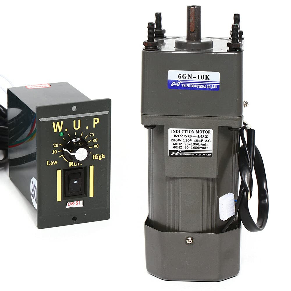 AC High Torque Motor,250W Electric Single-Phase Motor Reversible Motor with Var