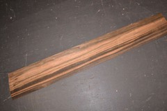 Macassar Ebony Raw Wood Veneer Sheet 4.5 x 31 inches 1/42nd thick 7654-24