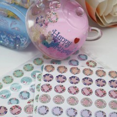 2000 Pcs Hole Reinforcement Stickers, 0.25 inch, Assorted Color | Wreath Designs