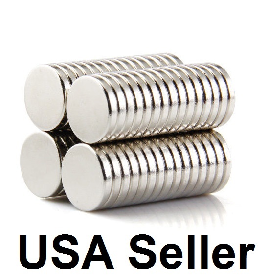 lot 100 50 12mm X 2mm Neodymium Disc Strong Rare Earth N50 Small Fridge Magnets