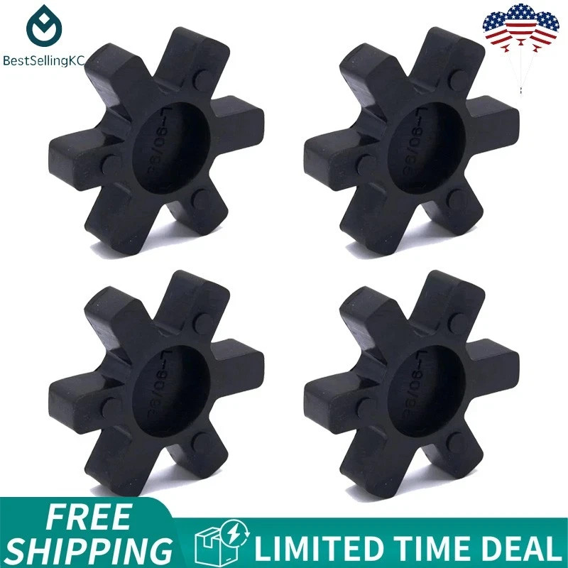 4Pcs L090 LO95 Lovejoy Rubber Spider Insert Closed Fits L-090 L-095 Coupling