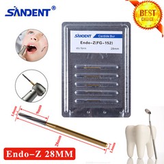 Endo-Z Bur Dental Carbide Tungsten Steel Burs 28mm Surgical Cutter 5Pcs
