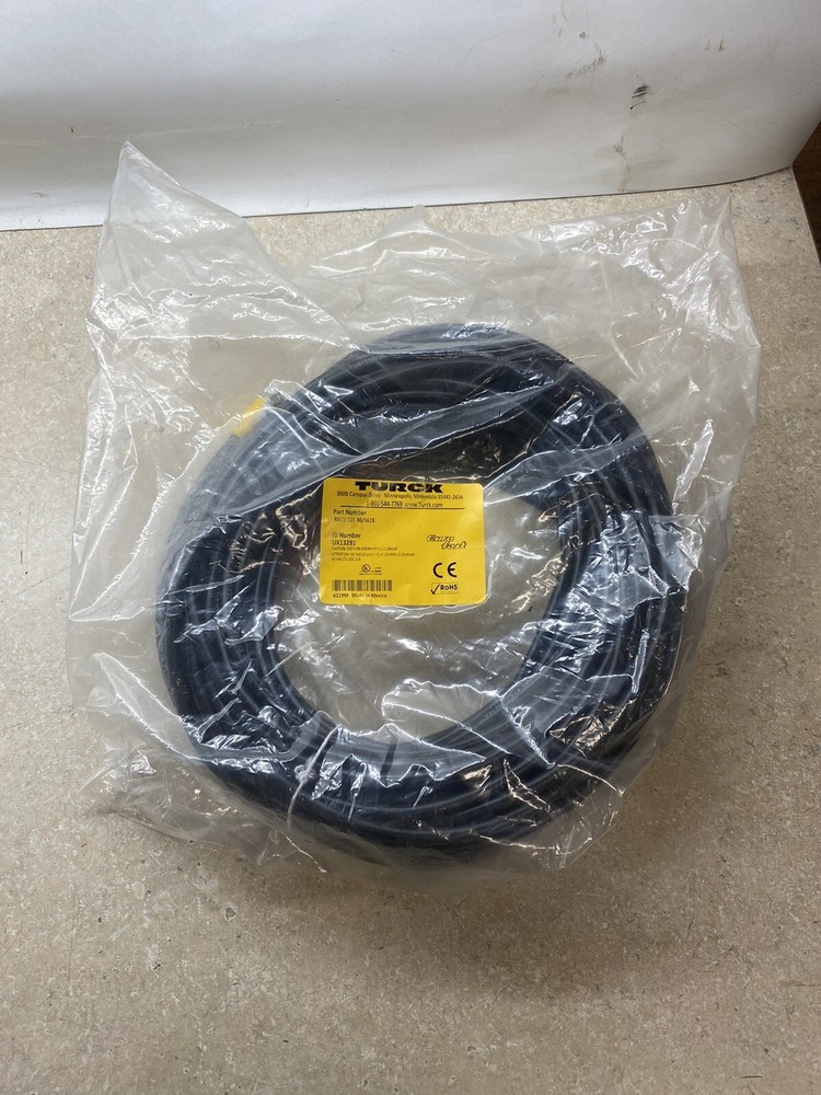 Turck RKCV 12T-30 /S618 Eurofast Molded Cordset, Single Ended Cable