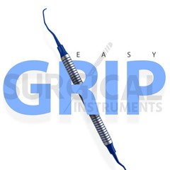3 Pcs Gracey Curettes 11/12 Blue Tips W/Blue & Silver Hollow Handle German Grade