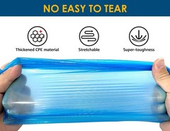 200 Pack Recyclable Disposable Shoe Covers Waterproof Non Slip Large Size