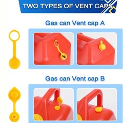 6X Replacement Gas Can Spout Kit Nozzle Vent For Plastic Gas Cans Old Style Cap