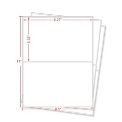 Rounded Corner 4000 Half Sheet Shipping Labels 8.5×5.5 Self Adhesive Paper
