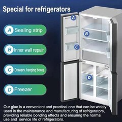 Refrigerator Seal Glue 50g Lsysj Transparent Plastic Adhesive Low Temp Strong