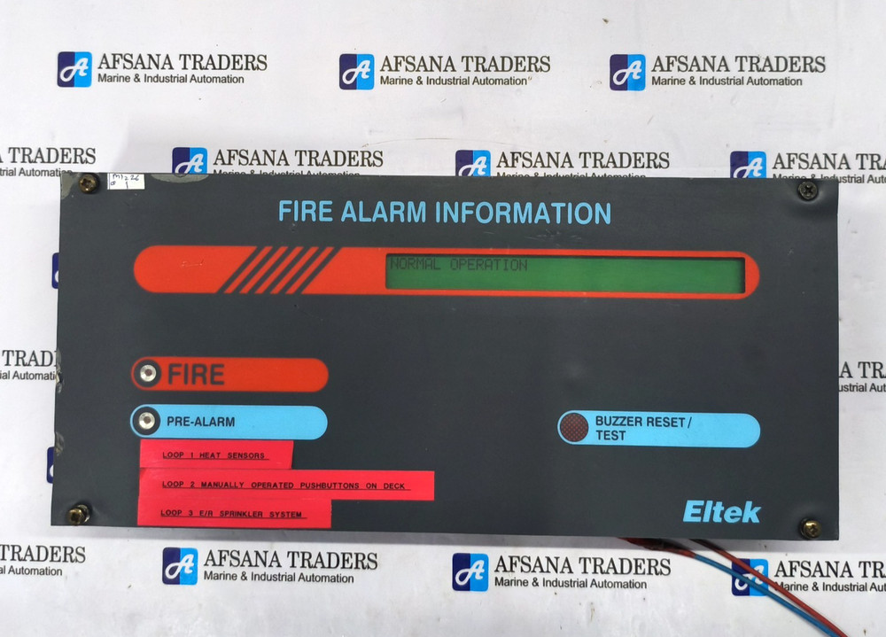 ELTEK ENERGY DISPLAYENHET ER-10 ENGELSK FIRE ALARM INFORMATION 234112 VER: 004