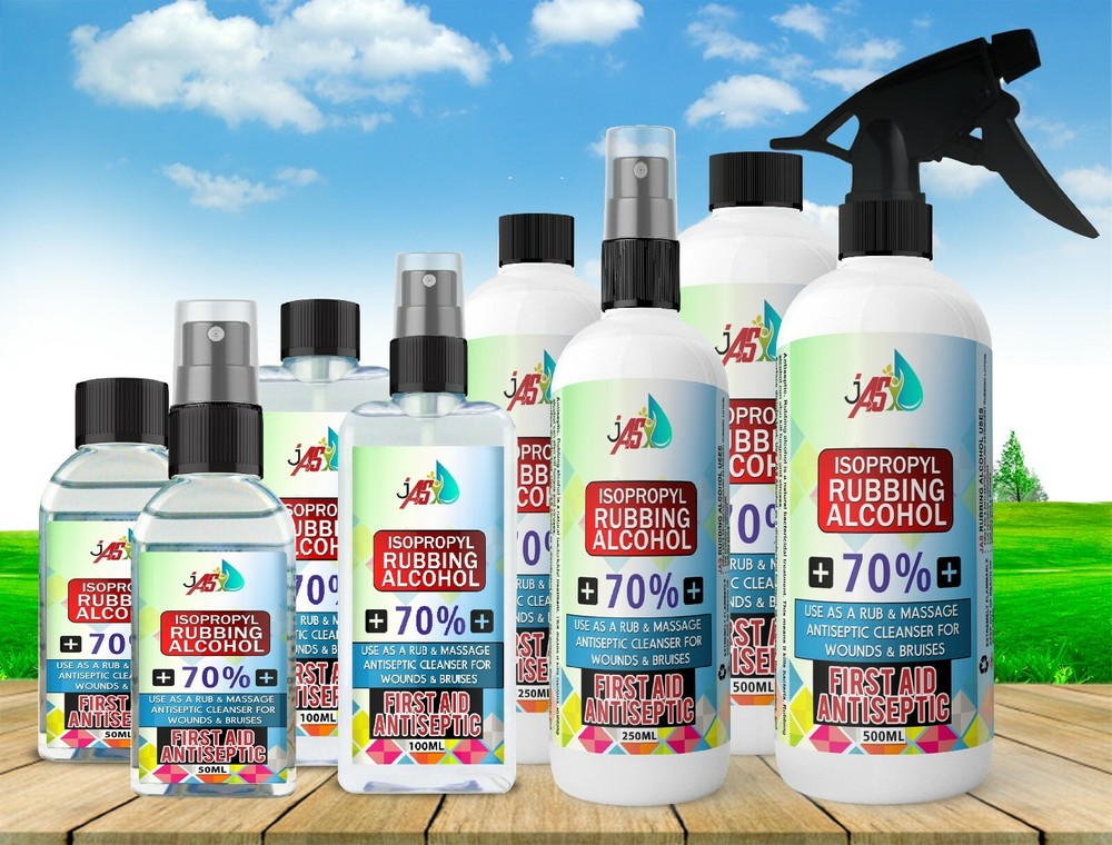 Isopropyl Rubbing Alcohl IPA 70% Cleaning Industrial Pure Isopropanol Grade UK