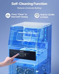 VEVOR Commercial Ice Maker 130 lbs/24h Ice Machine 30 lbs Storage Bar Restaurant