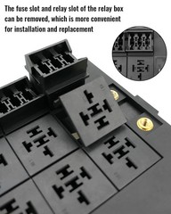 Universal 12V Fuse Relay Box, with Only Box & Terminals, & Terminals