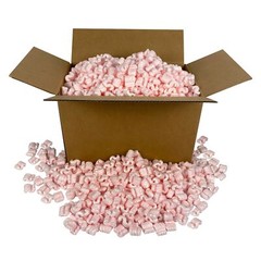UOFFICE Anti Static Packing Peanuts Pink 7 cuft. Industrial Shipping Void Fill