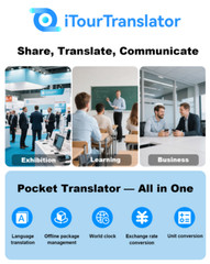iTour D-Lite Dual-Screen Real-Time Language Translator Device – Detachable