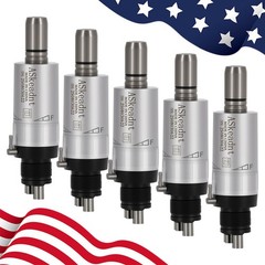 5*ASkeadnt Dental Low Speed Air Motor Handpiece E-type 4 Holes External FX Style