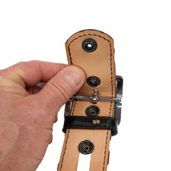 Dutyman Belt High-Gloss Leather Garrison Duty Model 1631 1-3/4” – Size 30