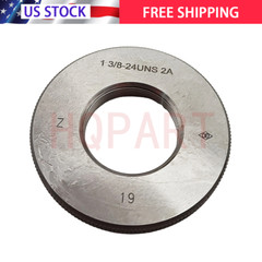 1″ 3/8-24 UN Threaded Ring Gauge 2A GO NOGO 1″ 3/8-24 UN 2A Thread Ring Gage