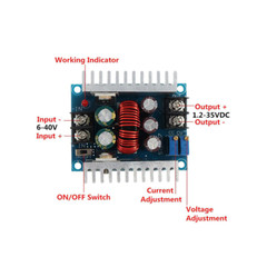 20A 300W Synchronous Buck Module DC Step Down Voltage CC Power 5V 12V 24V 36V