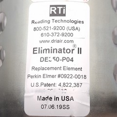 RTI DE350-P04 Eliminator II Desiccant Dryer, 1µm Filtration, 150psig, 1/2in NPT