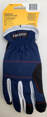 Firm Grip Duck Canvas Utility Gloves, Medium, Touch Screen, Navy Blue, 3 Lot