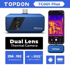 Topdon TC001 Plus Thermal Camera for Android, 256 x 192 IR High Resolution