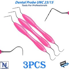 Dental Periodontal Measuring Probe UNC 15/23 with Explorer Silicone Grip