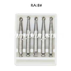 8 Types Dental Round Carbide Bur for Slow Speed Latch Type RA 1# – 8# Burs