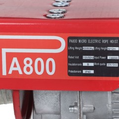 Wired Remote Control Crane Winch Mini Electric Hoist 1350W 1760lbs 14ft/4.2m