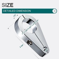 1.5″ Handlebar or Frame Mount Clutch Throttle Cabl Size: 1.5 InchColor: Chrome