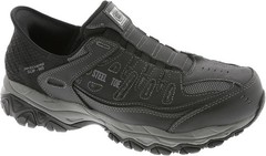 Skechers Slip-Ins Cankton Faison Black Steel Toe Shoes Size 10 Medium