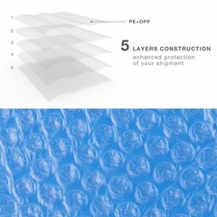 100 Blue Poly Bubble Padded Envelopes Self-Sealing Mailers 6X10 (Inner 6×9)