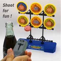 Cap Shooting Bottle Opener Gun – Launches Caps for World Cup L, black red