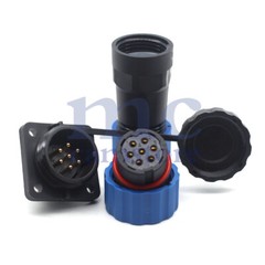 SD20 IP68 7 pin Panel Mount Wire Connector,Aviation Cable Connector Plug Socket