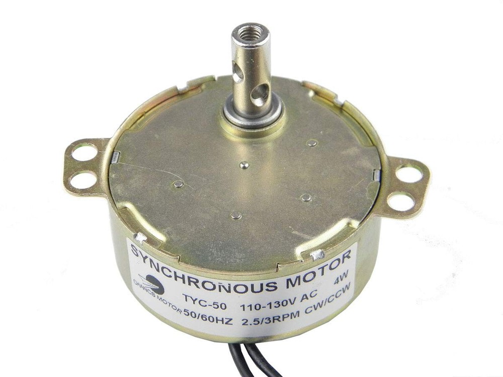 TYC-50 Small Synchronous Motor AC 110V 2.5/3RPM 4W 50/60HZ CW/CCW Electric Ge…