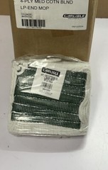 12-Pack, CARLISLE 369418B00 4-Ply MD Cotton Blend Looped End Mop Food Service