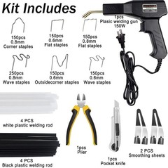 Portable 150W Plastic Welder with 1000 Staples – Perfect for Bumper Repairs