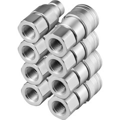 4 SETS 1/2″ Flat Face Hydraulic Coupler Quick Connect Skid Steer Bobcat