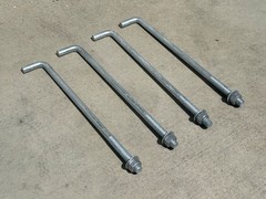 Sandbaggy 1″ x 24″ Threaded Concrete Anchor L-Bolts – Hot Dipped Galvanized