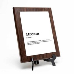 Dream Dictionary Definition Decorative Wall Plaque With Easel Acrylic Stand