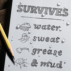 Hi Vis Green Waterproof Notebook 64 Pages Wire O Binding Outdoor Journal