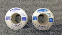 Waxman Industries Wire Solder Spools (2 Spools) (Rosin Core – CONTAINS Lead)